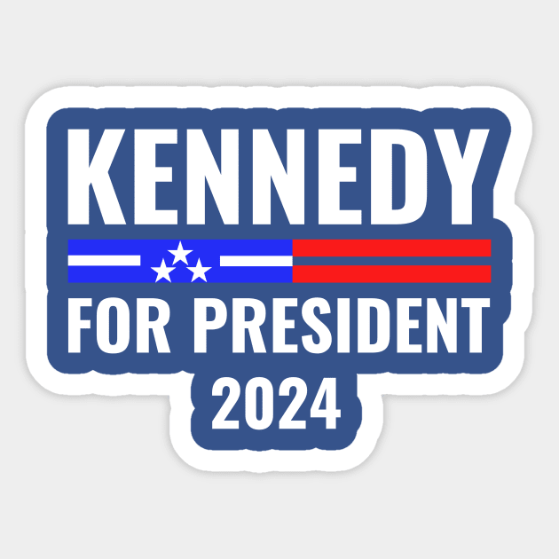 Kennedy For President 2024 rfk jr 2024 Kennedy Sticker TeePublic